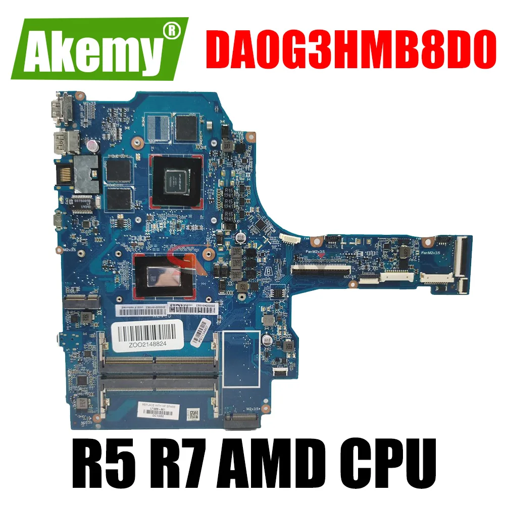 

DA0G3HMB8D0 G3HA Motherboard For HP Pavilion 15-EC 15Z-EC Laptop Motherboard Mainboard R5-3550H R7-3750H CPU GPU:GTX1050 DDR4