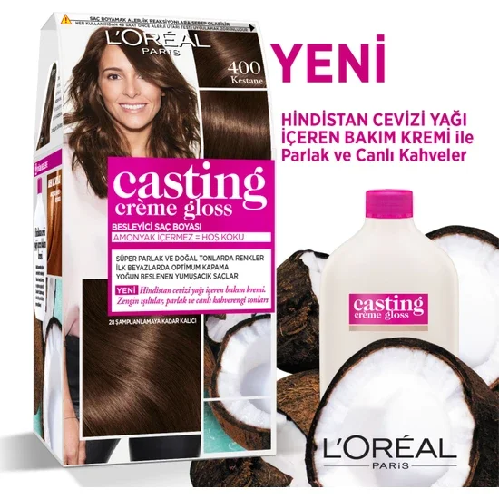 

L'Oréal Paris Casting Crème Gloss Hair Color - 400 Chestnut