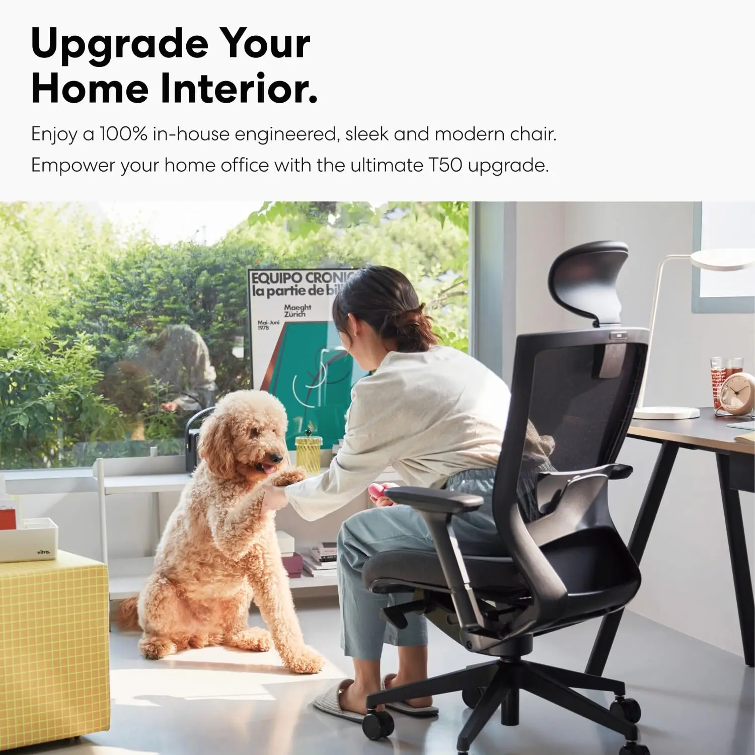 

SIDIZ T50 Ergonomic Office Chair : High Performance Home Office Chair with Adjustable Headrest, Lumbar Support, 3D Armrest, Seat