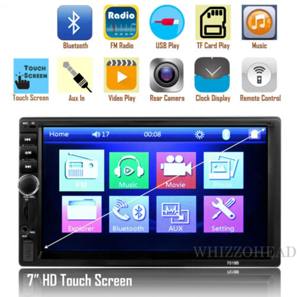 

Автомобильный радиоприемник MP5, камера заднего вида, стерео TFT сенсорный экран