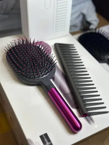 Набор расчесок для укладки волос super brush kit 2 в 1 (гребень, большая массажная расческа) Малайзия