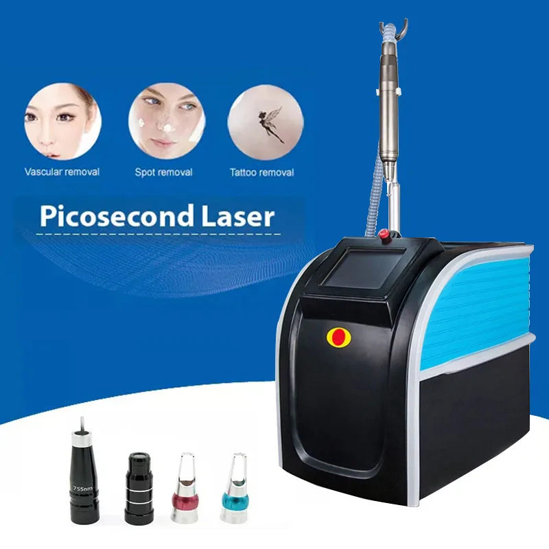 

Портативный лазерный Пико-лазер лучшего качества, нм, аппарат для удаления татуировок с Карбоновым пилингом, удаления акне, пигментации, спа