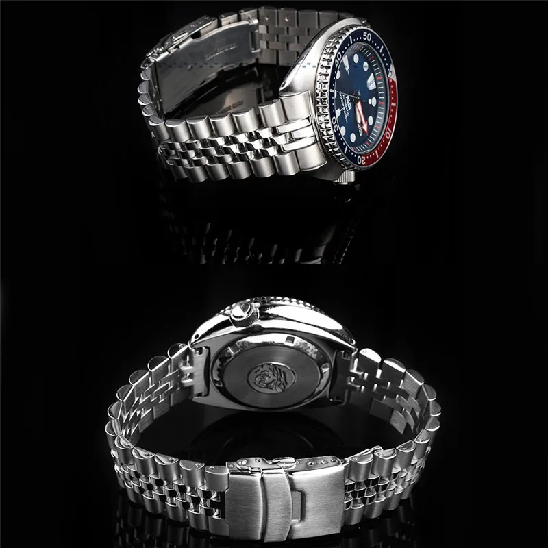 22mm Solid Stainless Steel Curved Interface Strap for Seiko Turtle SRPA21 SRP777 SRPC25 SRP773  Diving Sports Watch Accessories