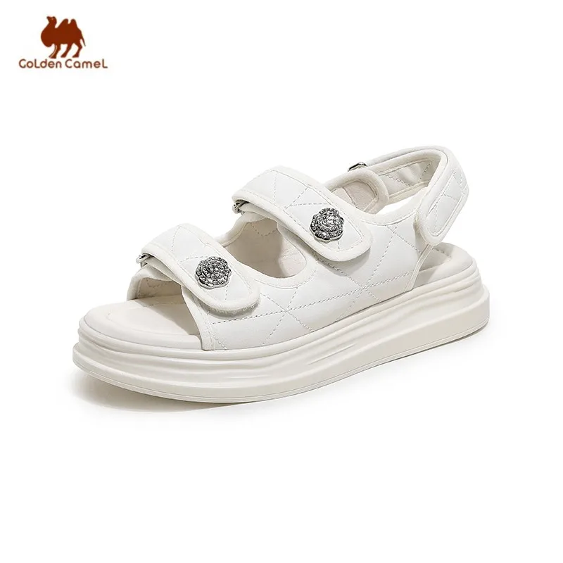 

Golden Camel Women's shoes Open-toed Casual Sandal Thick Bottom Beach Sports Shoes Fashion Sandals Women 2022 Summer New Slipper