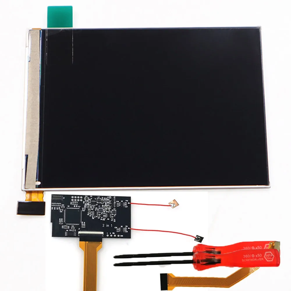 

Комплекты для замены HISPEEDIDO GBA SP IPS подсветки ЖК-дисплея, сенсорное управление V2 мод, совместимый с Gameboy adavant Sp