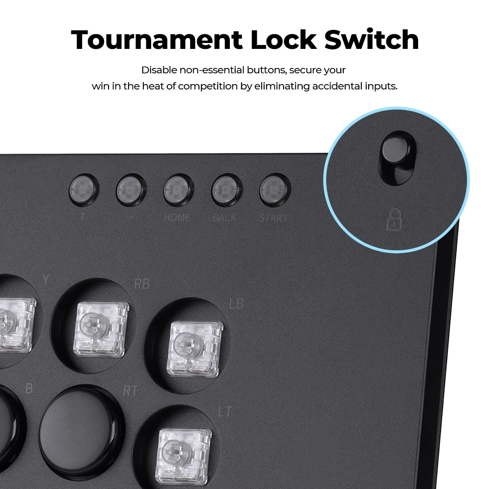 Фото Haute42 M-Ultra Алюминиевый сплав без рычага Arcade Stick Контроллер Hitbox для ПК/PS4/PS5/Switch Аркадный безрычажный контроллер №5