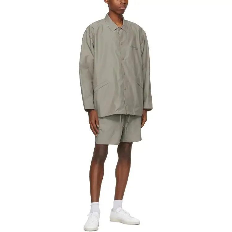Мужская куртка-сувенир Fear of God Essentials Осень/Зима 2020 темно-серый ТУМАН-FW21-082 |