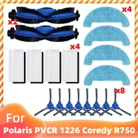 for polaris pvcr 1226 3200 coredy r550 r500 r600 r650 r750 d400 robot vacuum cleaner parts main side brush hepa filter mop rag