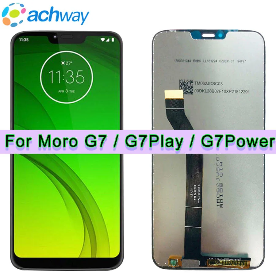 Оригинальный ЖК-дисплей G7 для Motorola Moto G7 Power, дисплей XT1955, ЖК-дисплей G7 Plus, сенсорный экран, дигитайзер G7 Play, сменный ЖК-дисплей xt22.5 Оригинальный ЖК-дисплей G7 для Motorola Moto G7 Power, дисплей XT1955, ЖК-дисплей G7 Plus, сенсорный экран, дигитайзер G7 Play, сменный ЖК-дисплей xt22.5