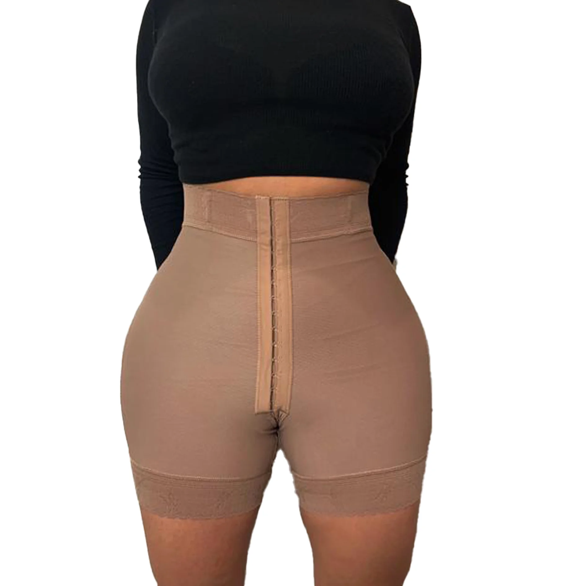 Women'S Flat Belly Butt Lifter Multicolor Three-Breasted Elastic Hip Shorts Shapewear Underwear Women'S Home Wear