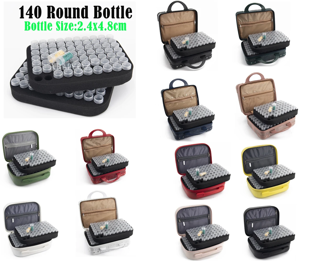 Двухслойный контейнер на 140 бутылок для алмазной живописи аксессуары сумка