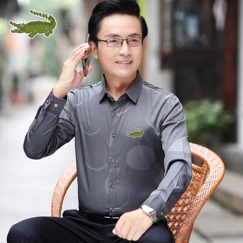 CARTELO 2022 High Quality Men's Long Sleeve Shirts Printed Shirts Fall New Business Casual High Quality Lapel Shirts
