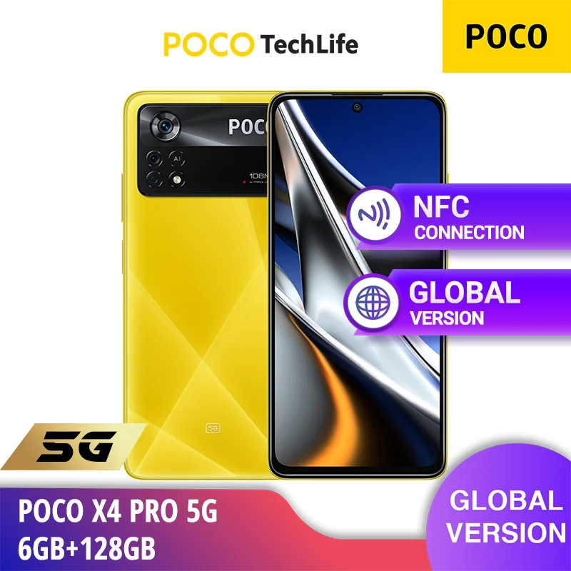 Tanie Wersja Globalna POCO X4 Pro 5G - Snapdragon 695, Potrójna Kamera 108MP, ładowanie Turbo 67W