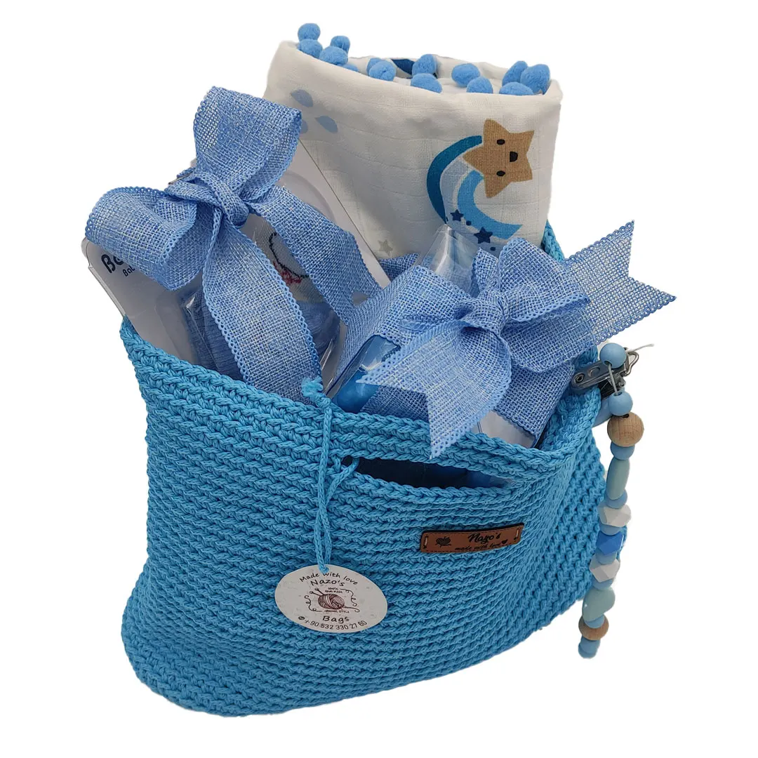 Elegant and Useful Crochet Rope Handbag  Ideal Baby Shower Gift