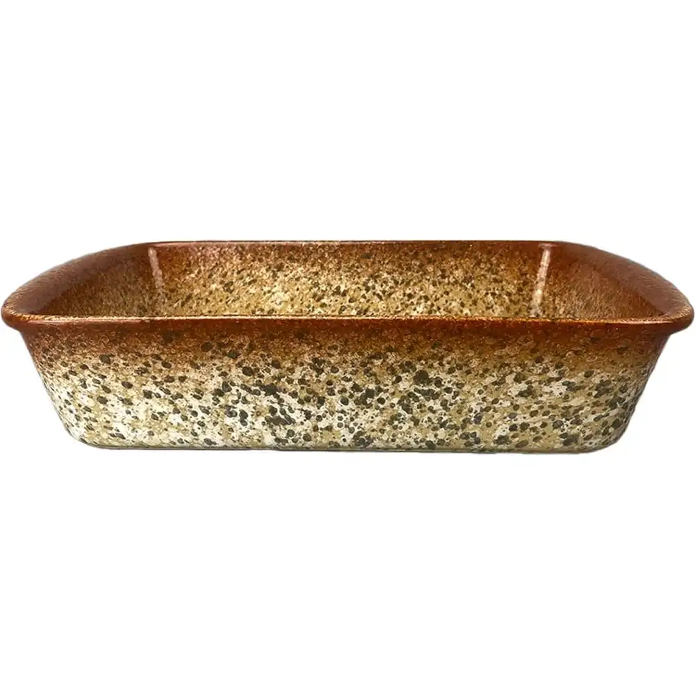 Форма для запекания JEWEL Мрамор 30 см с ручками коричневая керамика