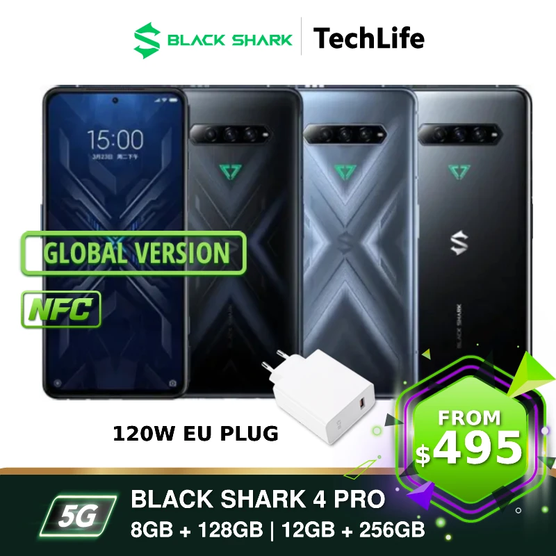 [Global Version] Black Shark 4 Pro 5G (NFC) 128GB / 256GB - 