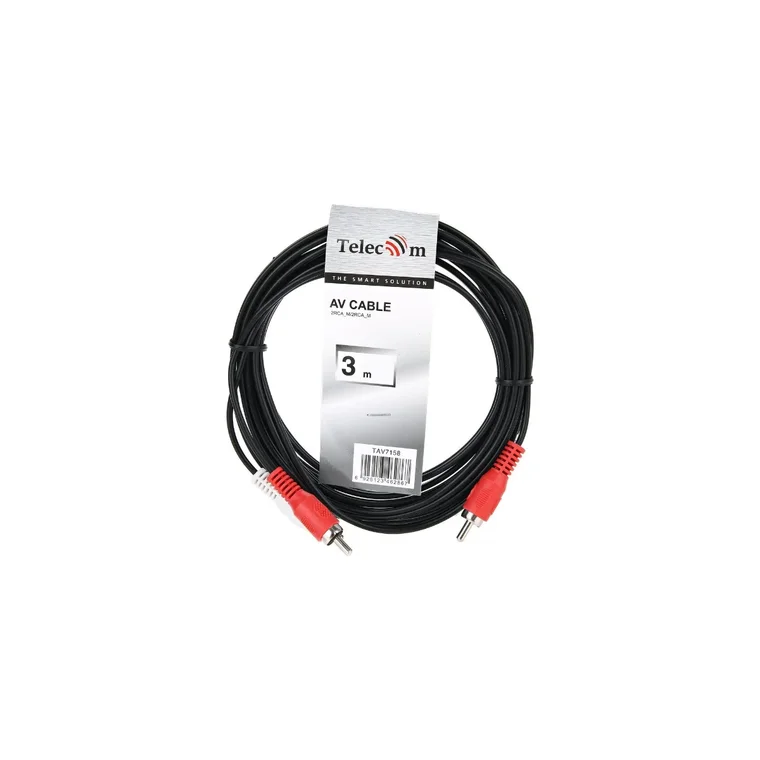 Кабель соединительный 2 RCA (m) - черный 3m Telecom (TAV7158-3M) |