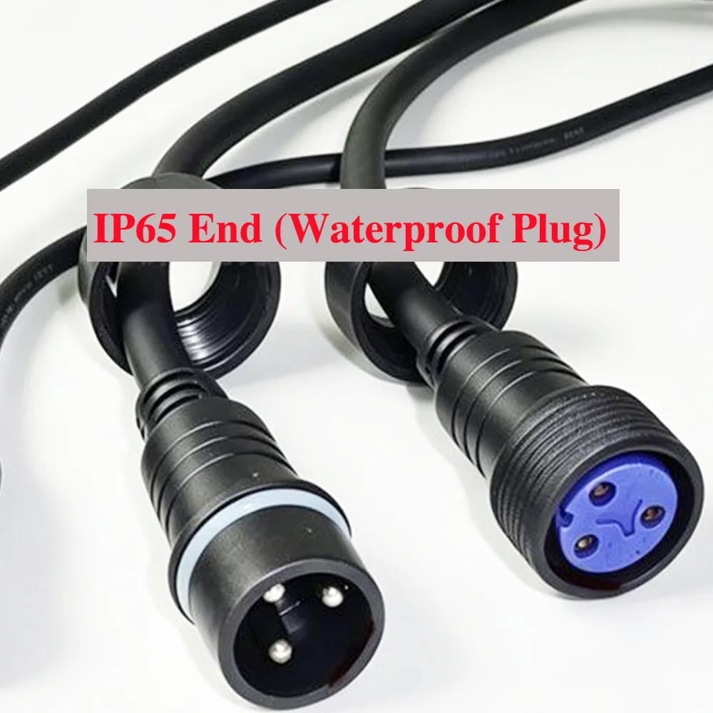 Фото 1-метровый кабель DMX IP65, 3-контактный XLR-конвертер, водонепроницаемый удлинительный кабель DMX-512 для передачи сигнала для наружного светодиодного сценического освещения №3