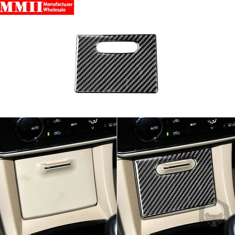 For Toyota Corolla 2014 2015 2016 2017 2018 Carbon Fiber  Central Car Cigarette Lighter Panel Cover Stickers Accessories