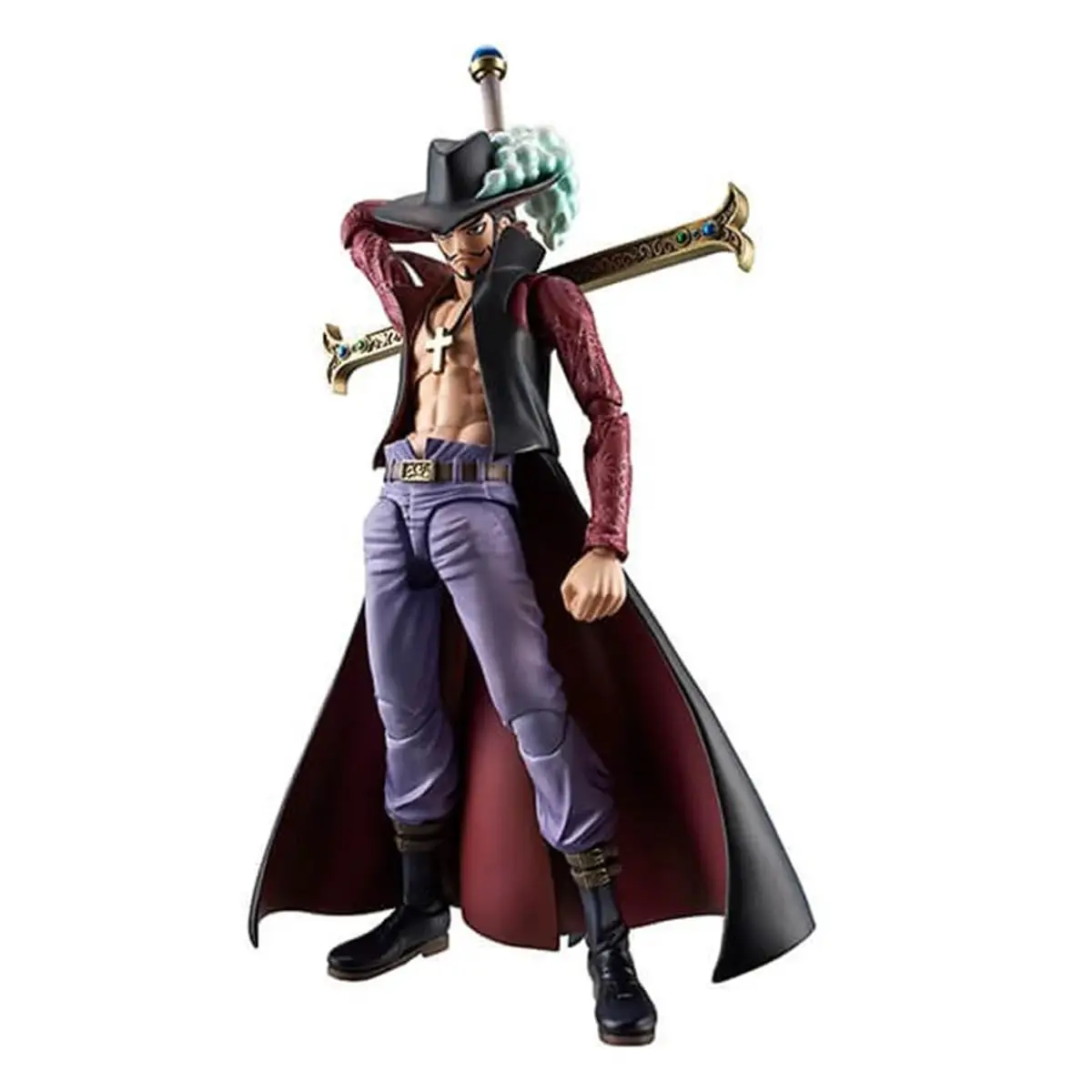 MegaHouse Variable Action Heroes ONE PIECE Dracule Mihawk подвижная фигурка из ПВХ окрашенная в 180 мм ок. |