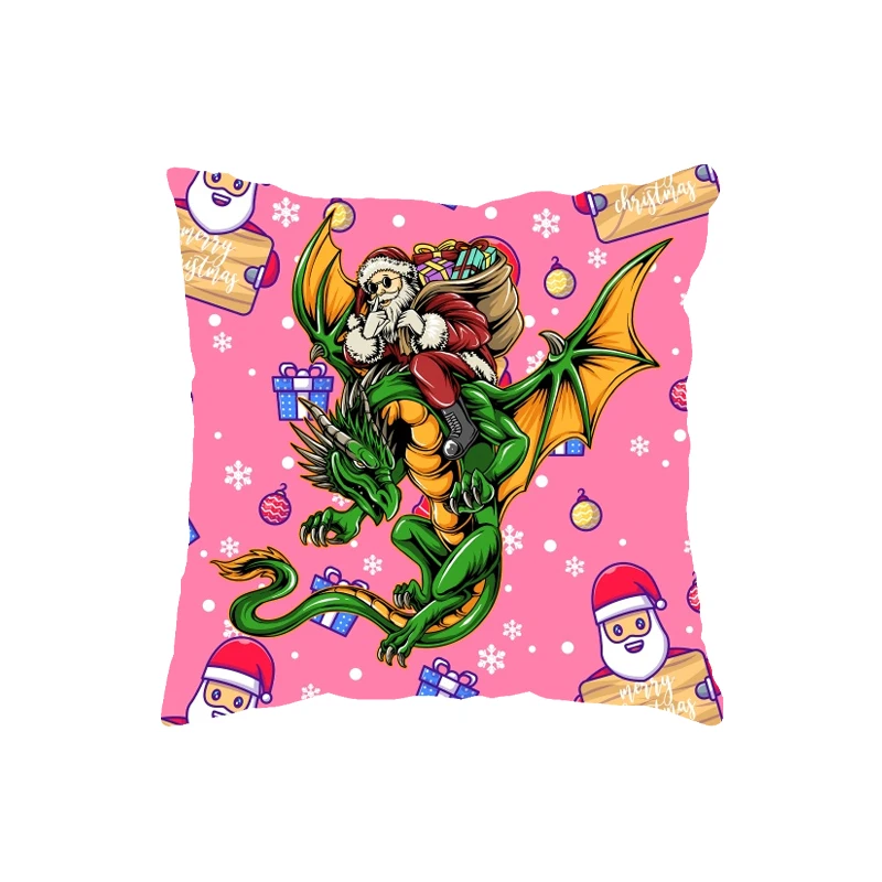 

Cushion Cover Home Decoration DRAGON Printed Bedding Pillowscase Car Sofa Decorative Pillowcase B26