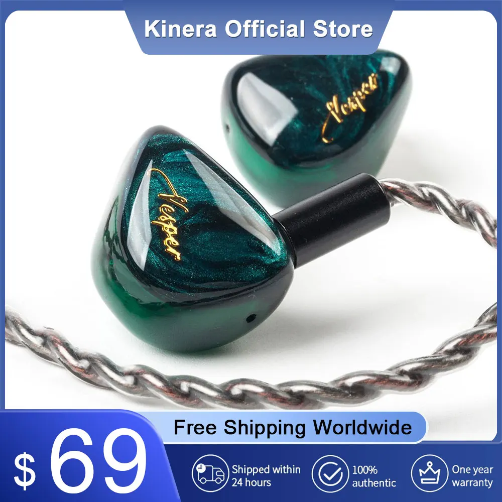 Гибридный монитор-вкладыши Hi-Fi DJ Музыкальные спортивные наушники с 2-контактным