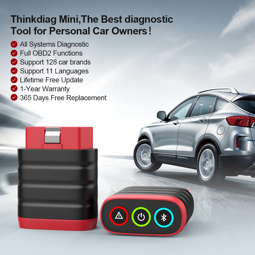 Thinkcar ThinkDiag Mini OBD2 Bluetooth-сканер все системы считыватель кодов сканирование DPF SAS EPB