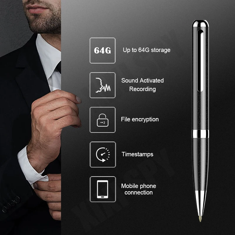 

Mini voice recorder pen digital recording listening device sound professional dictaphone audio micro small player