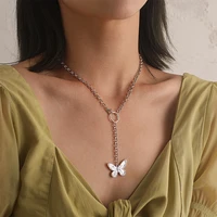 elegant butterfly pendant necklace new choker necklaces for women fashion wedding party jewelry gifts collares para mujer