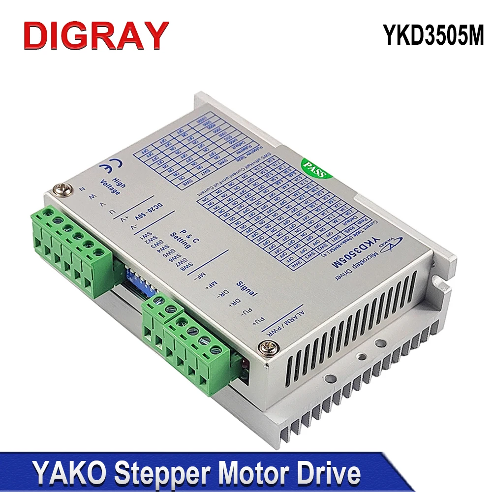 Драйвер шагового двигателя DIGRAY YAKO YKD3505M для 3-фазных 42 ~ 86 мм (NEMA 17 34) шаговых