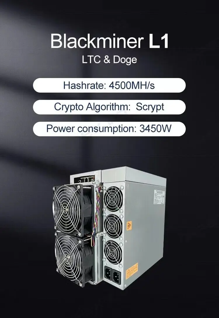 

Buy 2 Get 1 Free New Blackminer L1 4300MH 3450W LTC/Doge Coin Miner FAST SHIPPING