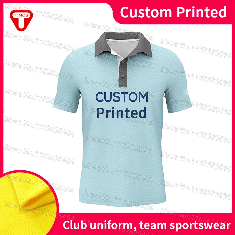 

Polo Shirt Custom Workwear T -Shirt Lapel Short -Sleeved Enterprise Group Advertising Cultural Shirt Custom Print Logo Pattern