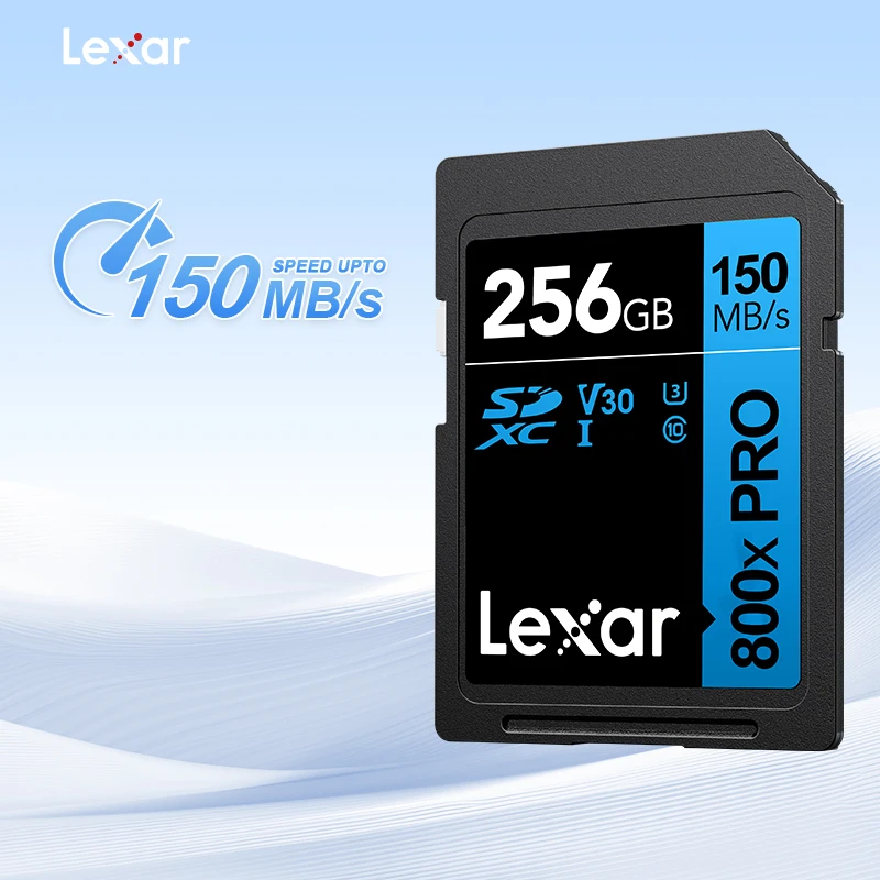 Фото SD-карта Lexar 800X PRO 32 ГБ/64 ГБ/128 ГБ/256 ГБ, 150 МБ/с, высокоскоростная карта памяти класса 10, 4K V30 для камер, зеркальных экшн-камер №1