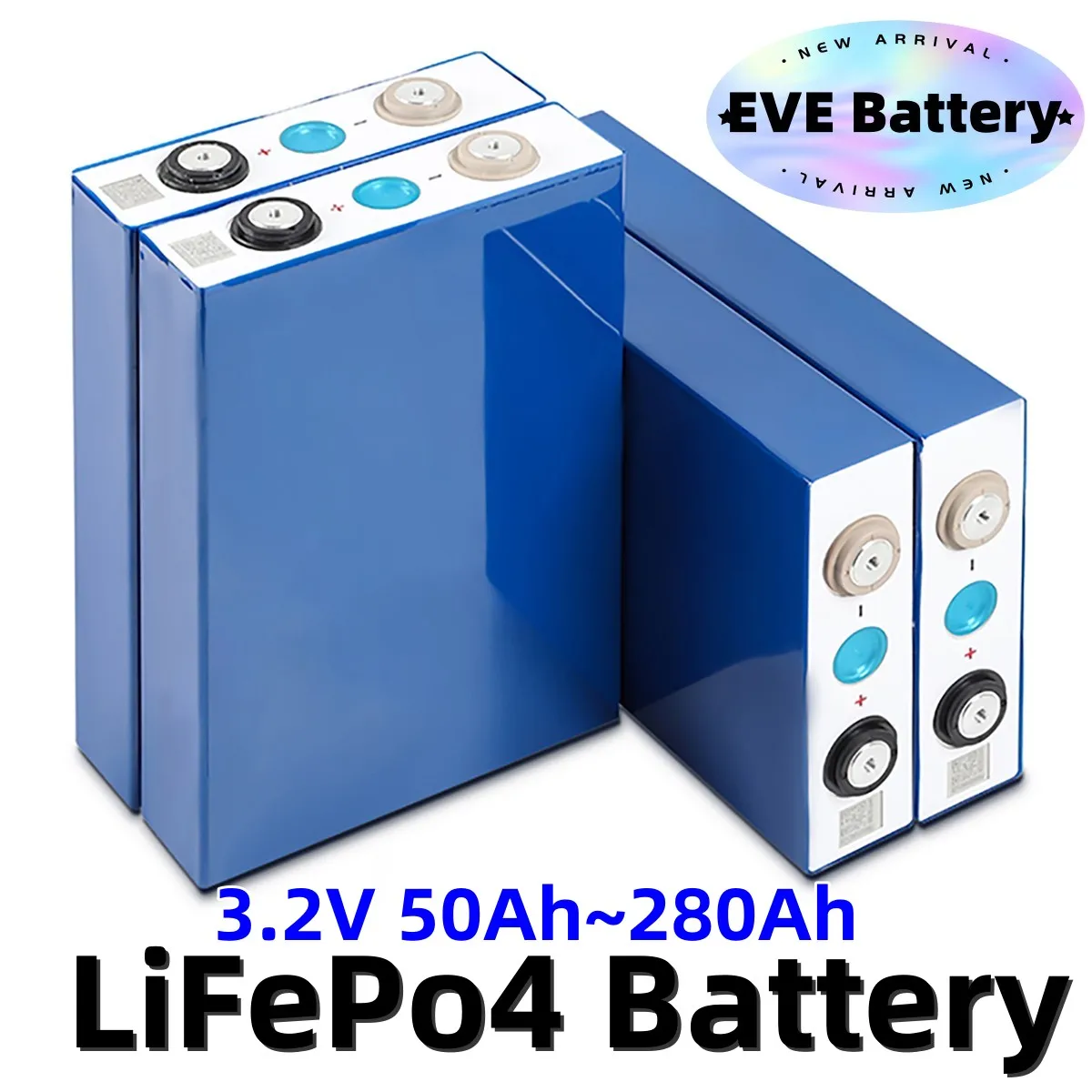 

EVE 3.2V 50Ah 90Ah 100Ah 105Ah 280Ah Lifepo4 Battery Cells High Capacity Intact QR Code Lithium Iron Phosphate for DIY Battery