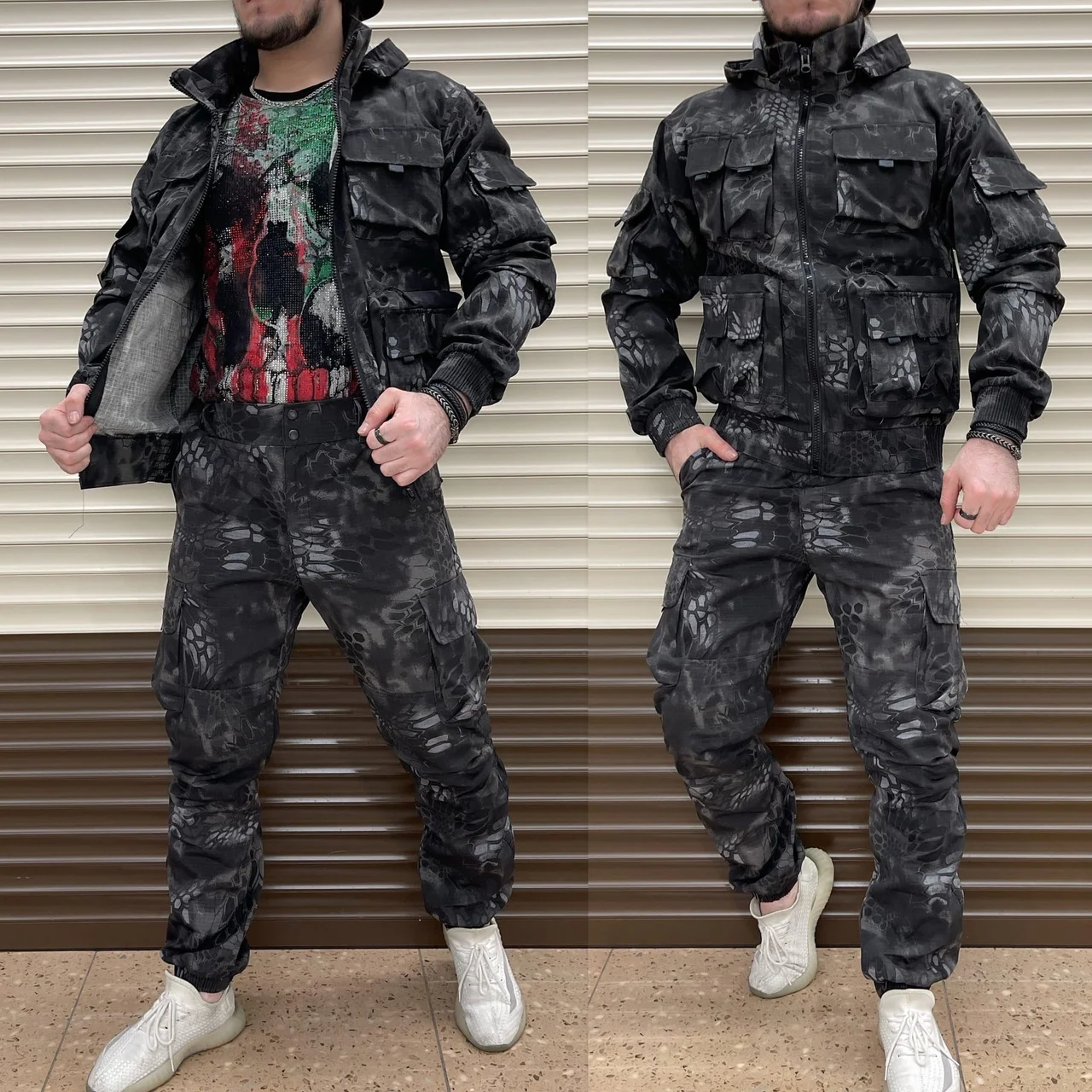 Костюм горка черный питон |