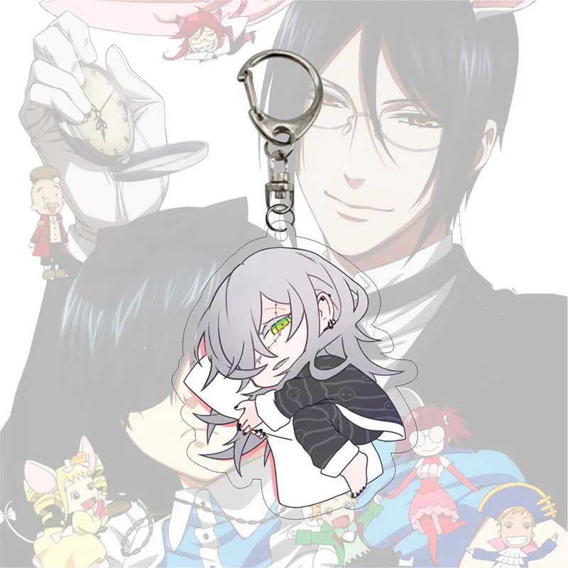 Новый аниме черный Батлер фотография Себастьян михаелис Сиэль косплей акриловая