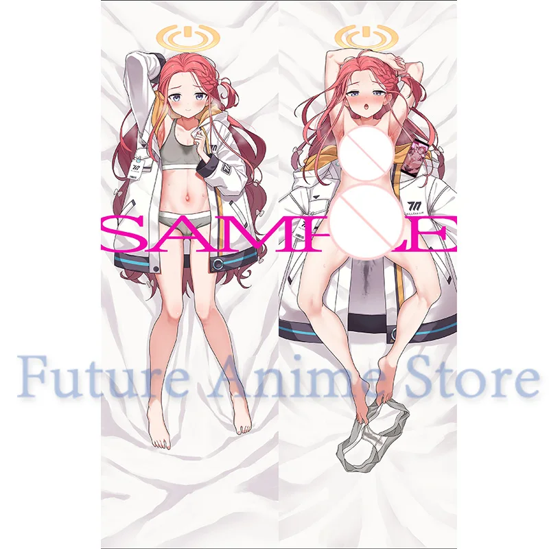 Двусторонняя наволочка Dakimakura Hanaoka Yuzu в стиле аниме с голубым архивом