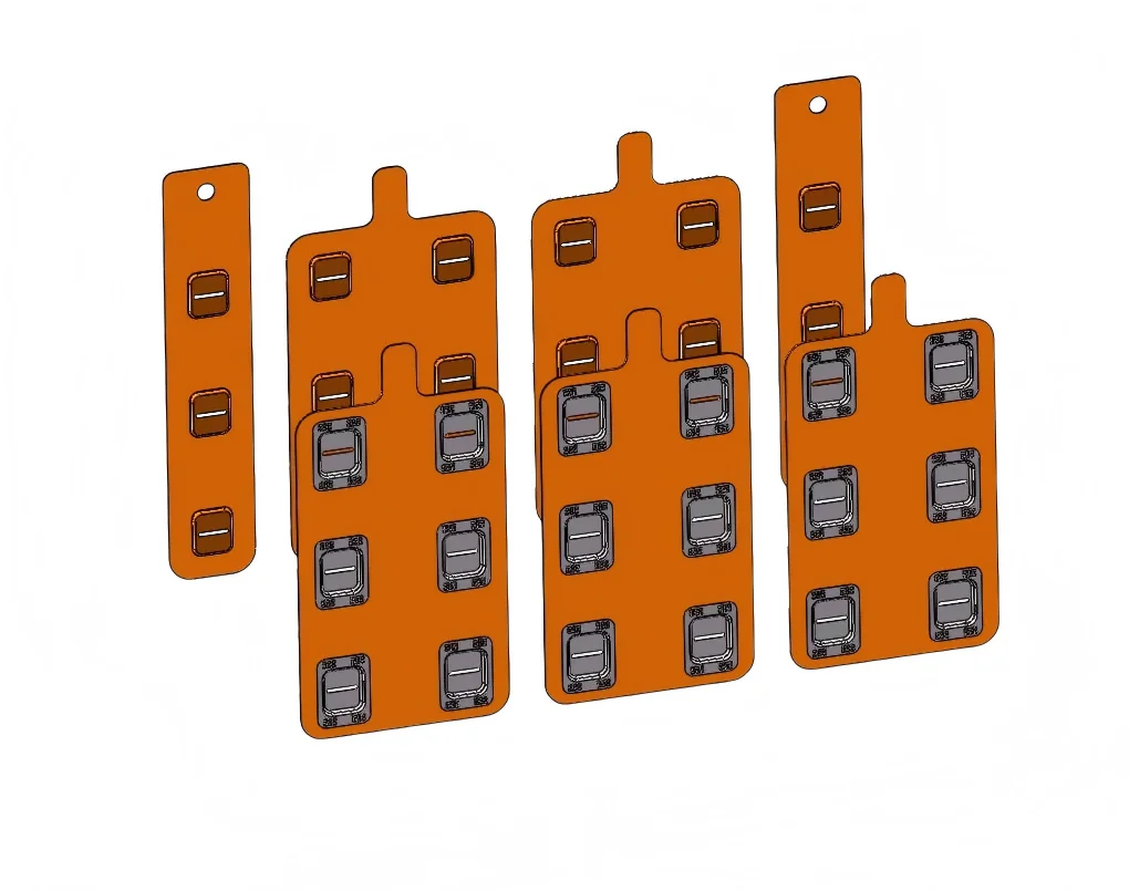 Фото WELLGO 5SET Соединитель для литиевых батарей 21700, медные пластины для аккумуляторных блоков 6S3P, 21.4 мм, сварная электрическая никелевая шина №3