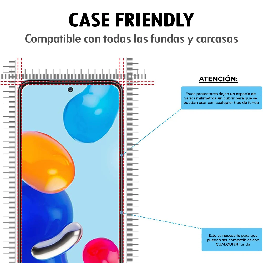 Защита экрана для Xiaomi Redmi Note 11 - 11S Pro 5G закаленное стекло твердость 9H прозрачная