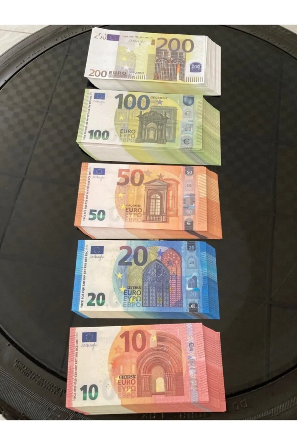 250 Mixed Euro Bills Simulation Money For Joke Magic Show Video Clip And Wedding High Quality Printing Real Size Dollar Colour 1
