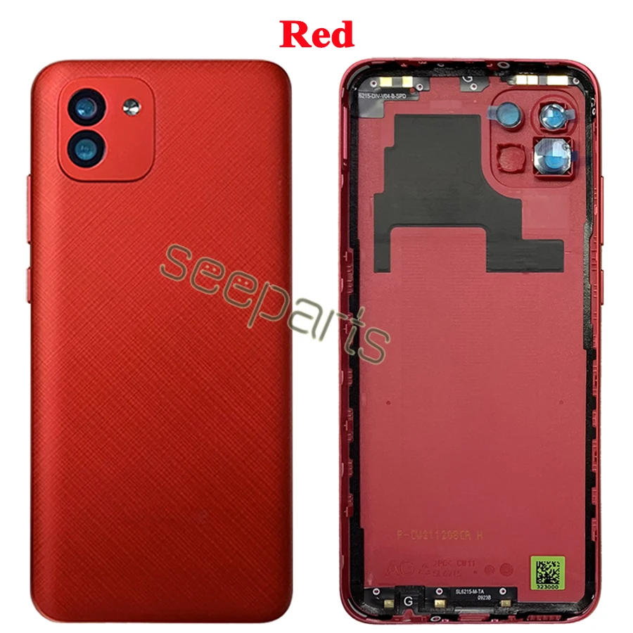 Задняя крышка батарейного отсека для Samsung Galaxy A03 запасные части A035F A035F/DS Крышка