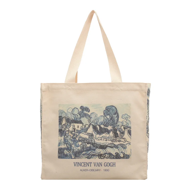 

DICHOS Japanese style Women's Casual Canvas Shoulder Bag Shopping Bag Cotton Cloth Lady Handbag Eco Reusable Large Tote bag