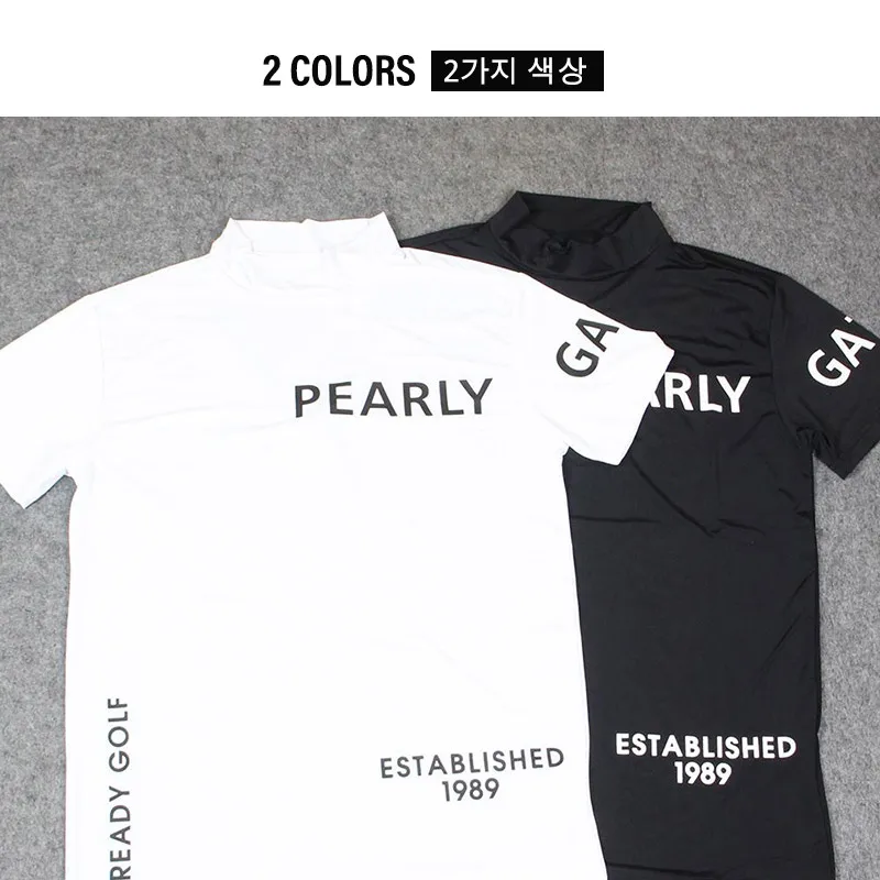 Men's Polo Shirt Quick Dry Performance Short Sleeve Fashion Jersey Golf Shirt Breathable Fabric