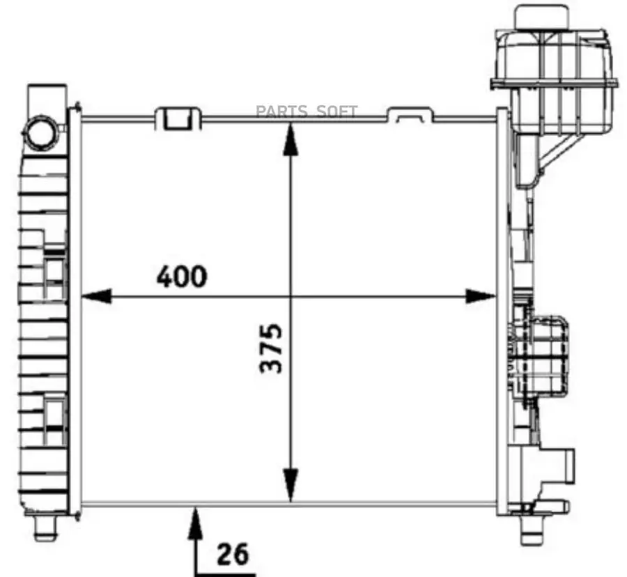 MAHLE CR322000S радиатор охлаждения
