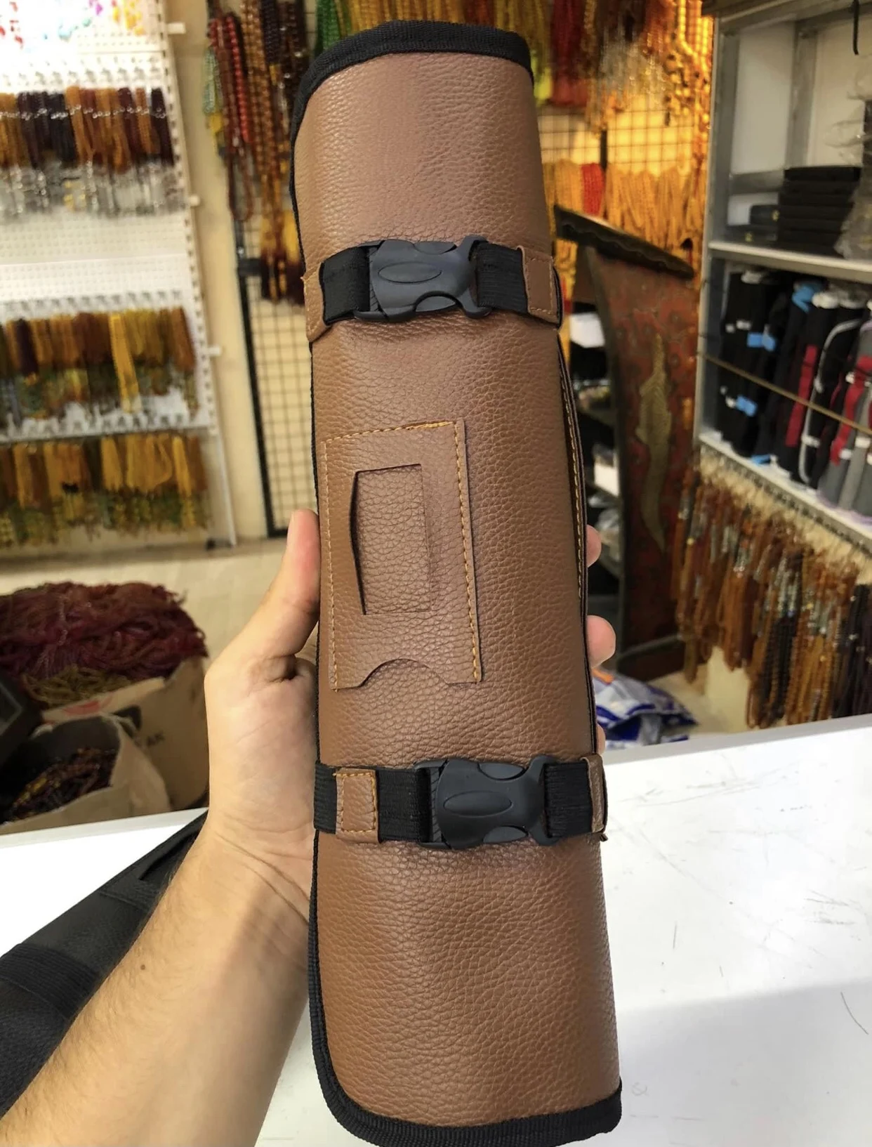 Leather Rosary Roll 25 Pieces For Tasbih Gift Jewelry Information Turkish Made Rosary Storage Təsbeh Chapelet 25 Kinds All in One