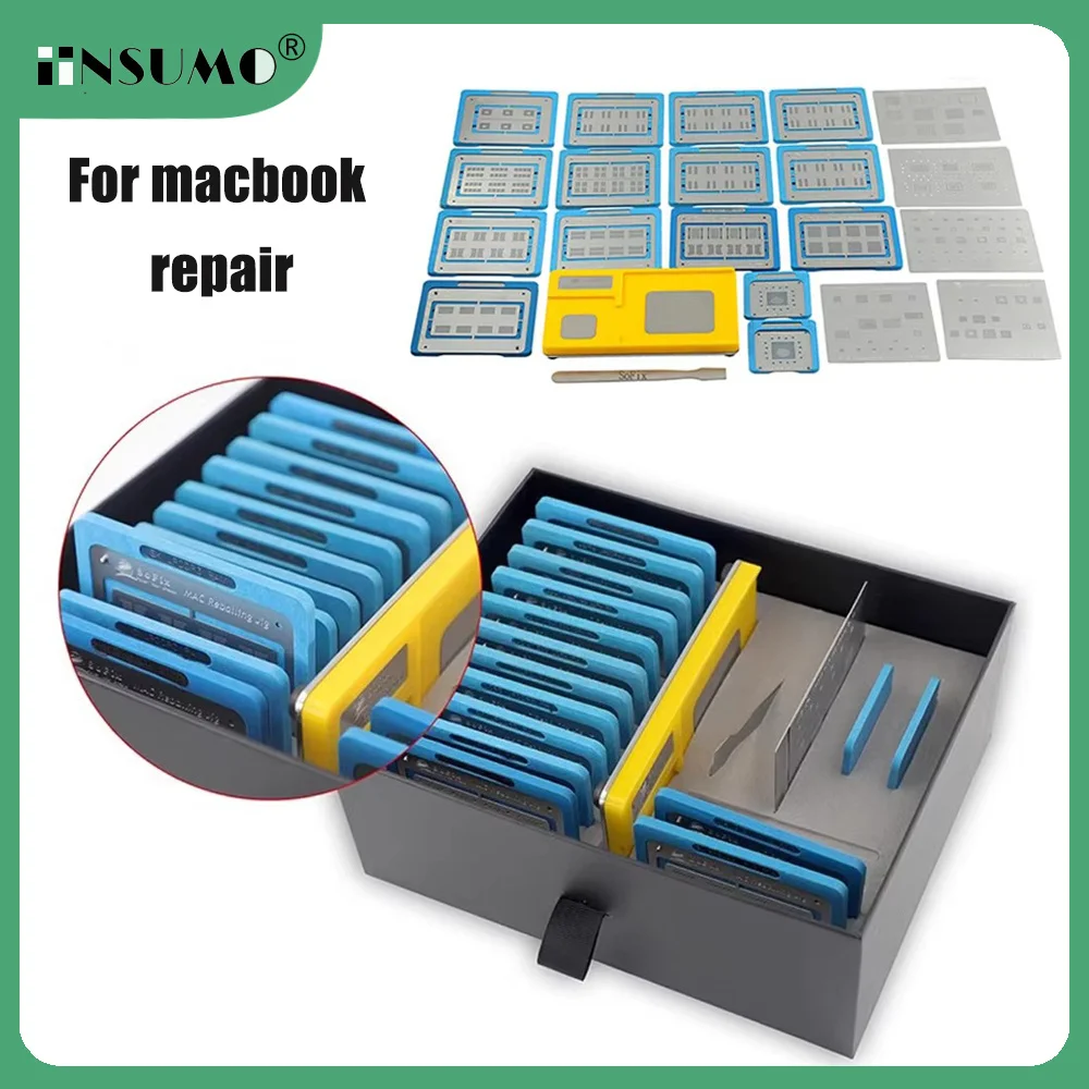 Sofix S-F302 BGA-реболлинговая платформа с полным трафаретом для MacBook GPU PCH PMU SMC T2 RMA NAND WIFI