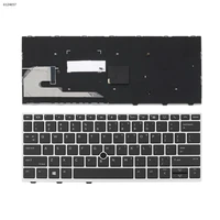 new us layout keyboard for hp elitebook 730 g5 735 g5 830 g5 836 g5 with point us
