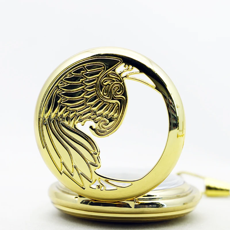 High Quality Luxury Mechanical Pocket Watches Personalised Vintage Charm Gold Skeleton Hand Wind Fob Watches relógio de bolso