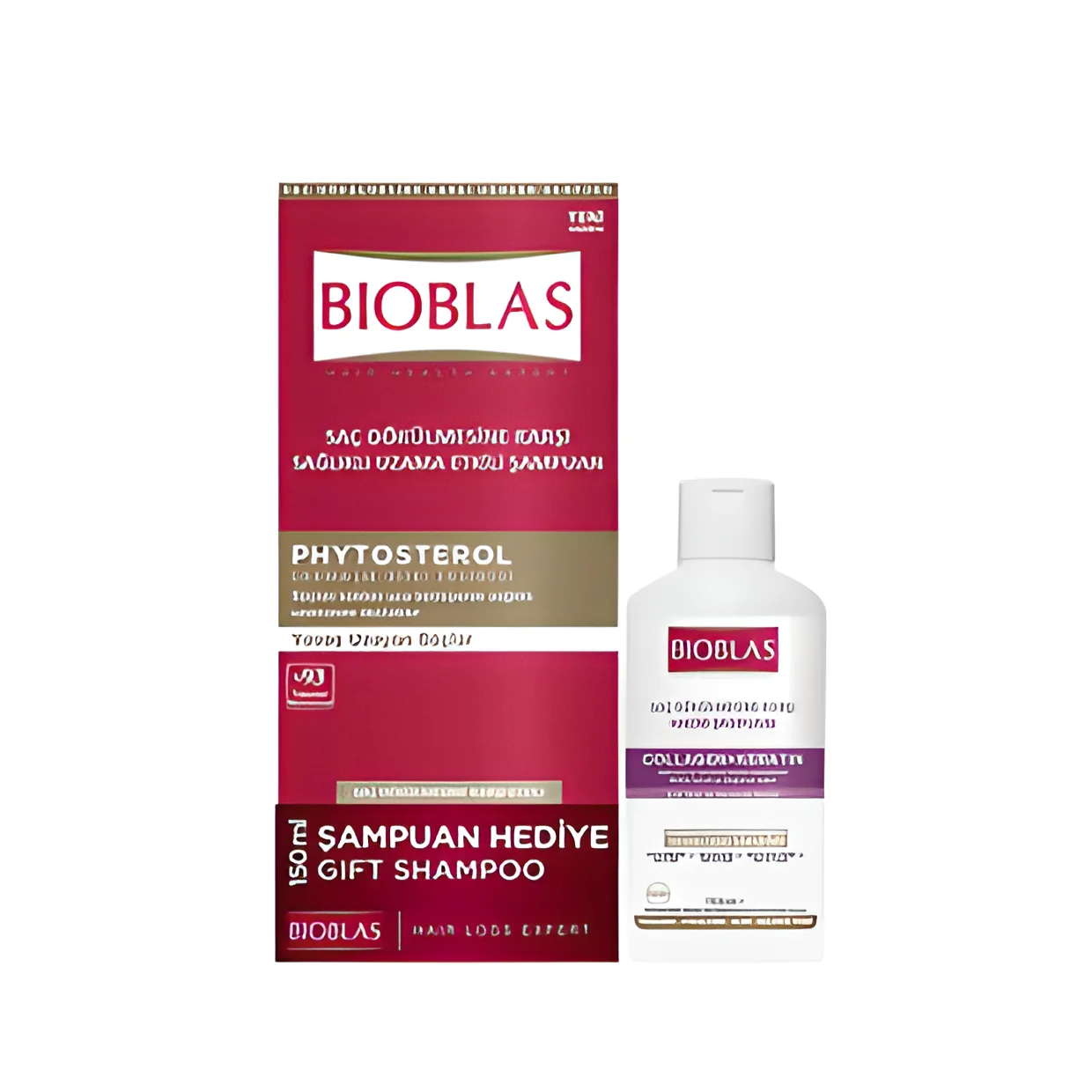 

Bioblas Phytosterol Creeper Plant Extract Anti-Hair Loss Healthy Elongation Effective 360 ml + 150 ml Gift Shampoo