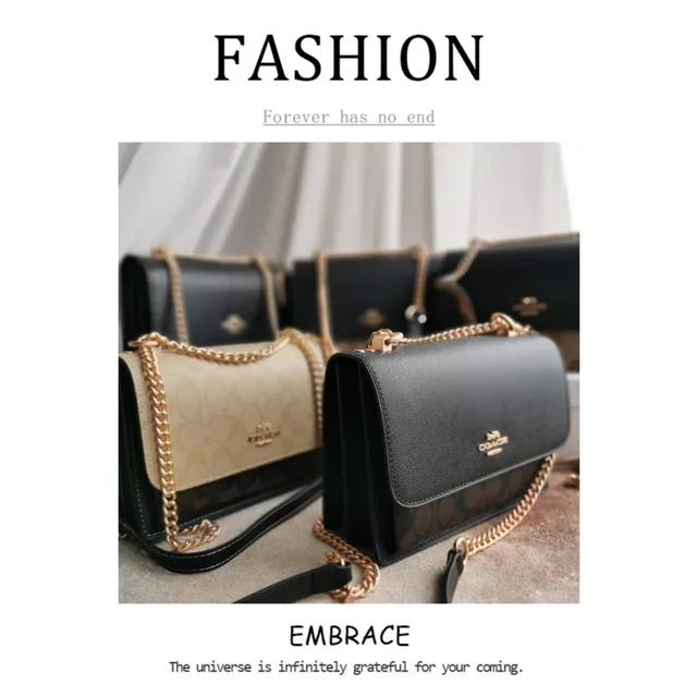 Bag women s brand designer luxury leather canvas Coach Klare Crossbody In Signature trend AliExpress